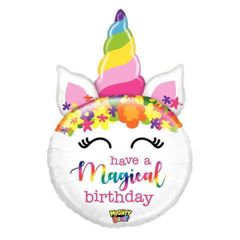 Have A Magical Birthday Unicorn Jumbo Balloon - 83cm