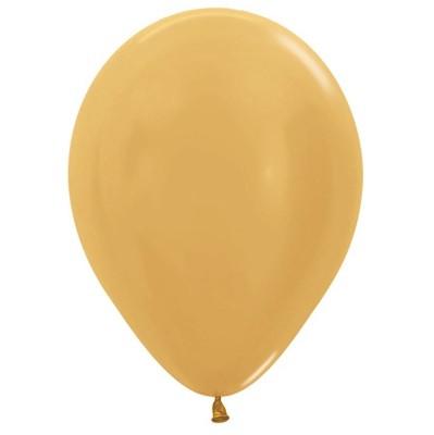 Metallic Pearl Gold Balloons (25 pack)